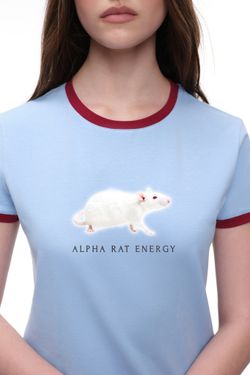 Футболка (Alpha Rat Energy), голубая
