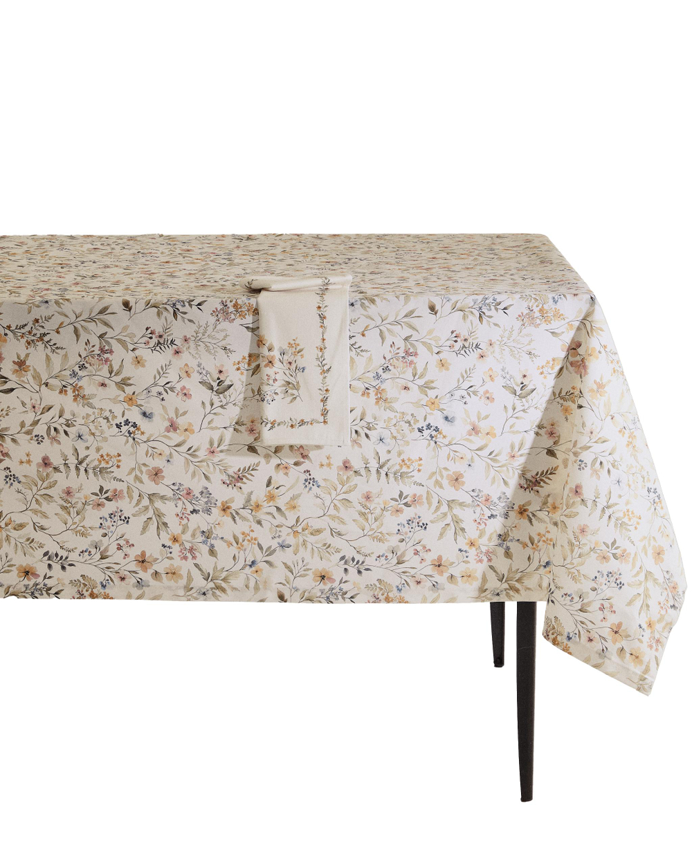 Zara Home скатерть из хлопка, цветочный мотив, 150 150 см · 5298/021