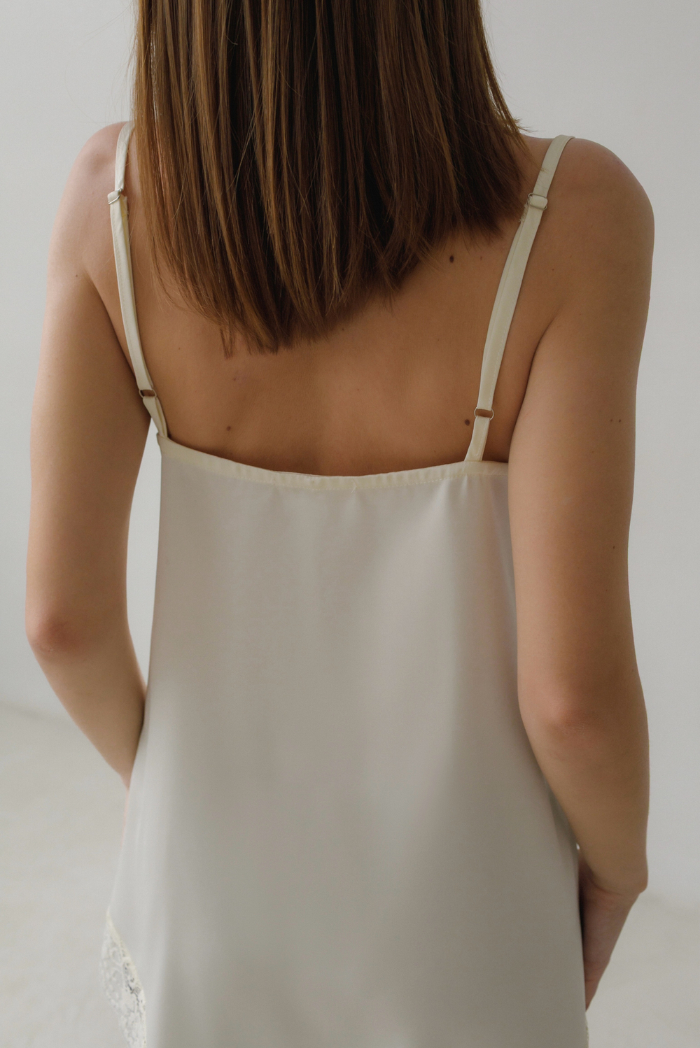 Топ шелк Асимметрия (шампань)