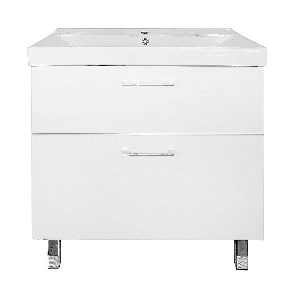 Тумба с раковиной Azario Ника 80Н CS00091370 белая