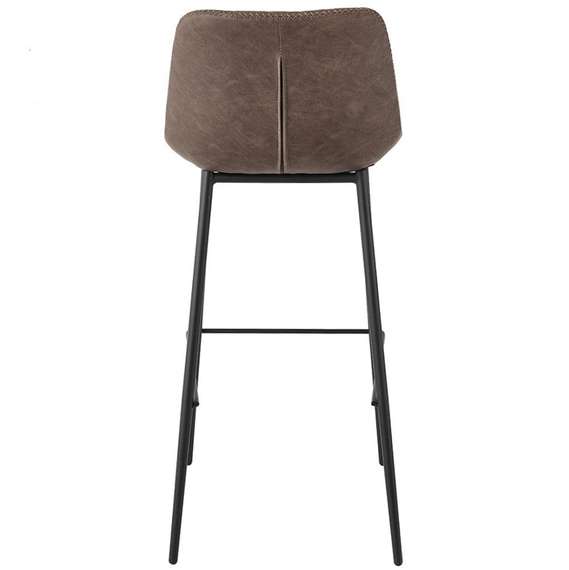 Барный стул Narro 66 см, коричневый на черных металлических ножках | Купить в Hallberg.ru