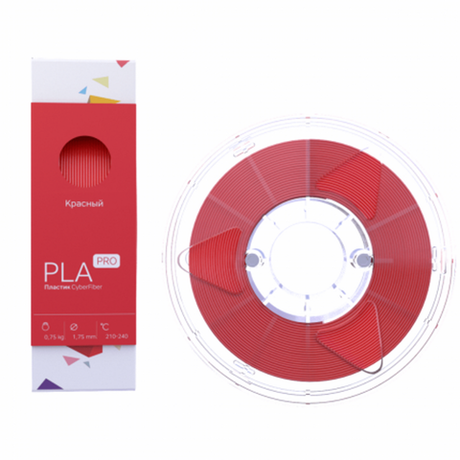 PLA PRO-пластик красный CyberFiber, 1.75 мм, 750 г