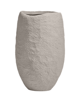 Кашпо TREEZ Effectory - Organic - Высокая чаша - Белый песок