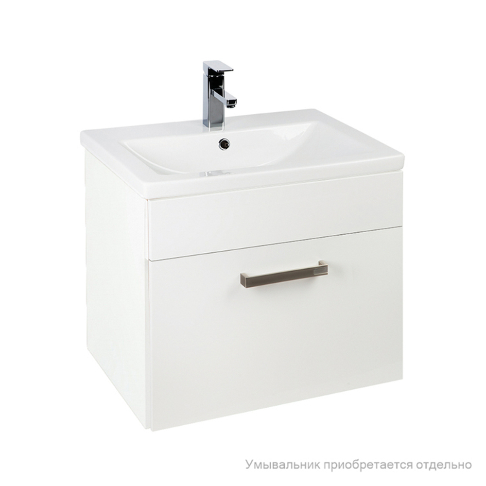 Тумба IDDIS New Mirro, 60 см, подвесная, белая, NMIR60Wi95