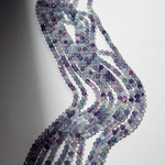 Флюорит натуральный, 4мм, шар, микроогранка