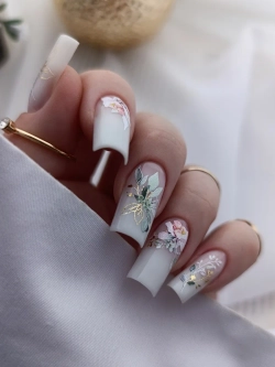 Lucky Rose Слайдеры наклейки для длинных ногтей 410