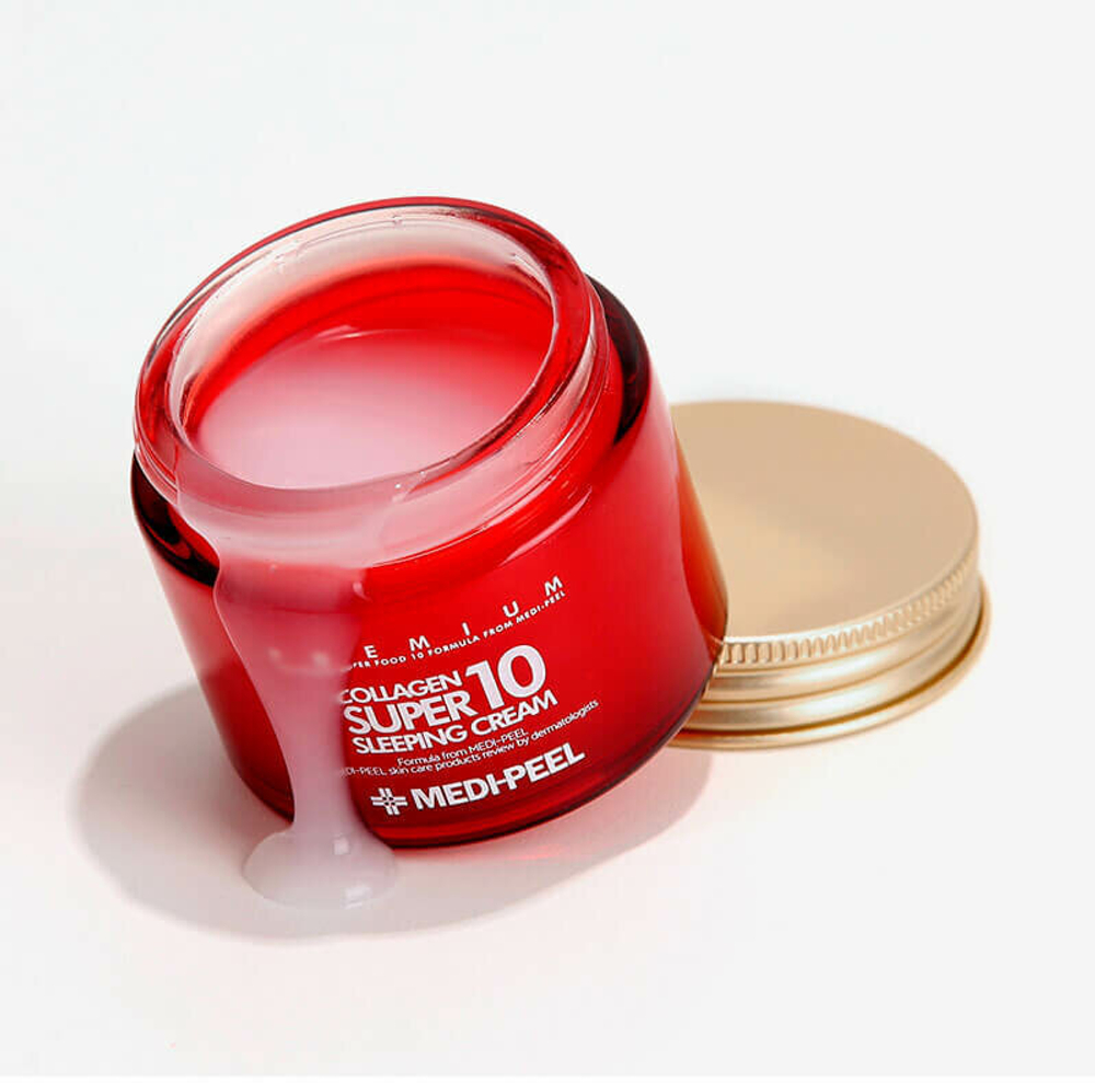 Омолаживающий ночной крем для лица с коллагеном Medi Peel Collagen Super10 Sleeping Cream70 мл.