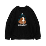 Свитшот "Спаниель в понедельник"