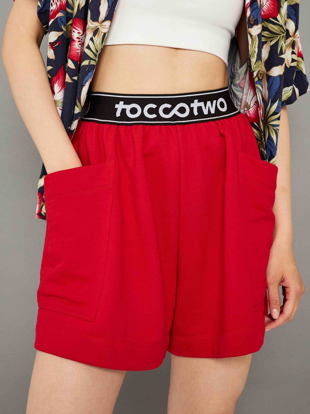 Шорты Toccotwo Пляжные Красные