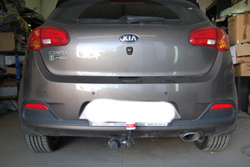 Фаркоп Kia Ceed хетчбек 2012-2015 (не подходит на рейстайлинговую версию 2015-), Hyundai i30 хетчбек 2012-2015 (не подходит на рейстайлинговую версию 2015-), условно-съемный,(без электрики) Трейлер.7352
