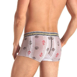 Мужские трусы боксеры серые морские Superbody Boxer Beige