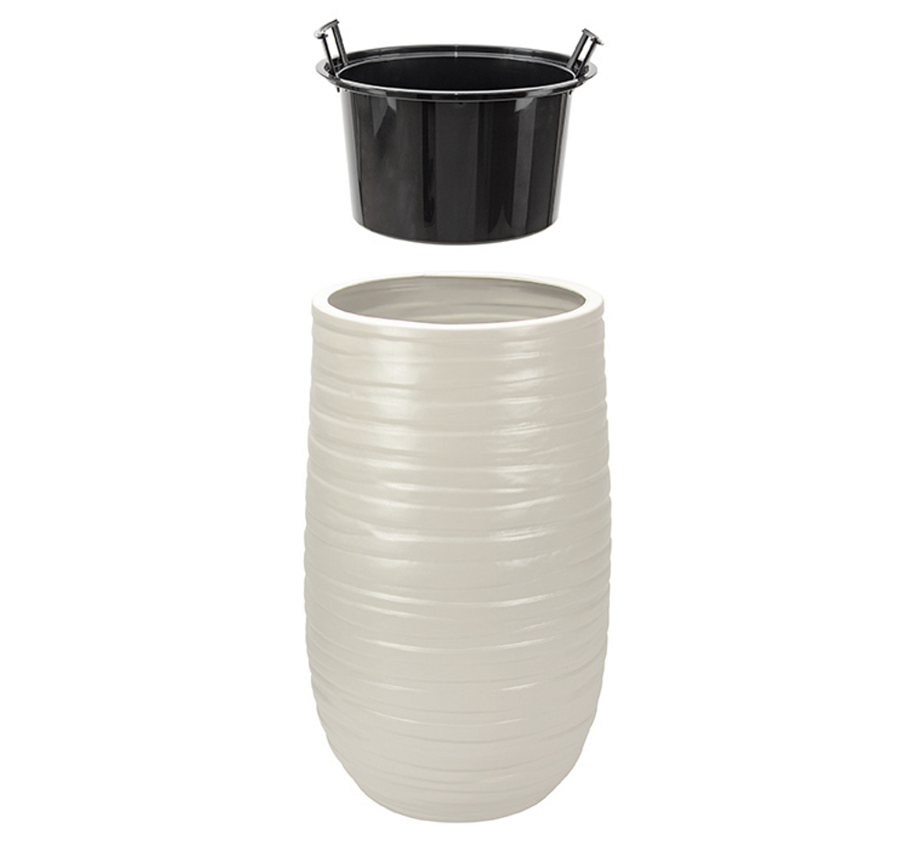 Кашпо ЛАЙН D375мм H 620мм 59л со вставкой