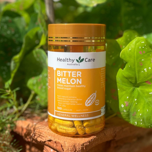 Капсулы для поддержания уровня сахара в крови Горькая дыня (Момордика хоранция) Bitter melon Healthy Care Australia