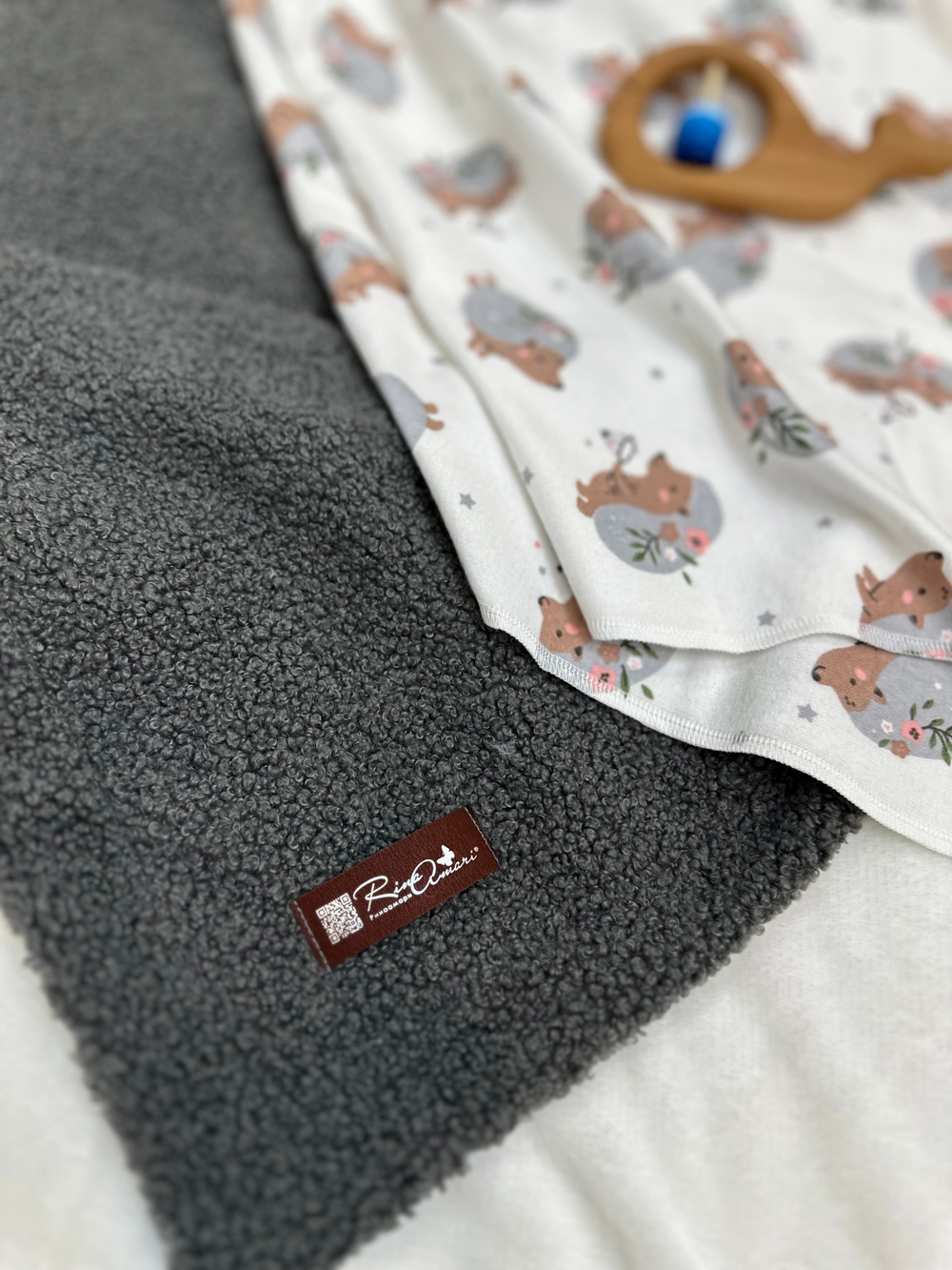 Пеленка Лесной ёжик фланель 90*130 RinaAmari