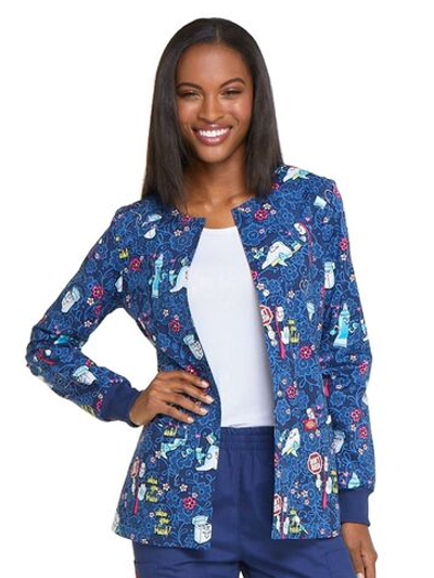 Куртка медицинская женская Dickies DK306, "зубная щётка" S