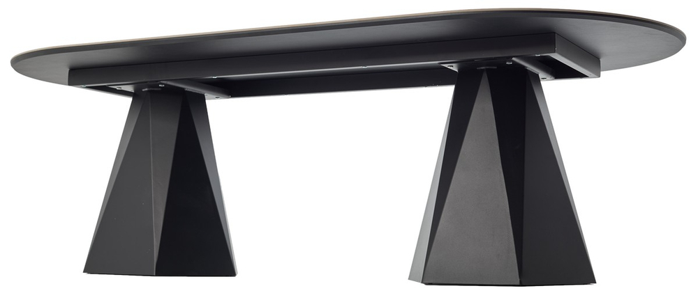 Стол ОРФЕЙ  240 нераскладной ONYX SABLE PULIDO, керамика / Черный каркас М-City