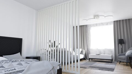 Брус интерьерный, Белый, 40*60