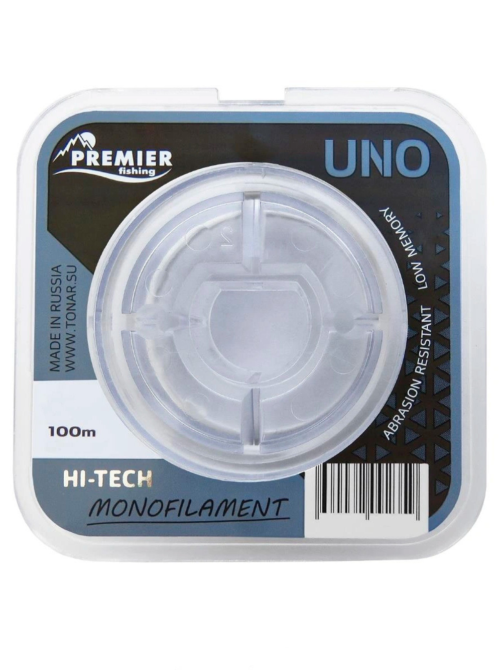 Леска для рыбалки Premier Fishing UNO Clear Nylon 0,28mm/100m (PR-U-C-028-100)