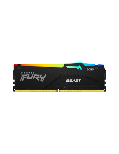 Оперативная память Kingston 16GB 5600MT/s DDR5 CL40 DIMM FURY Beast RGB XMP
