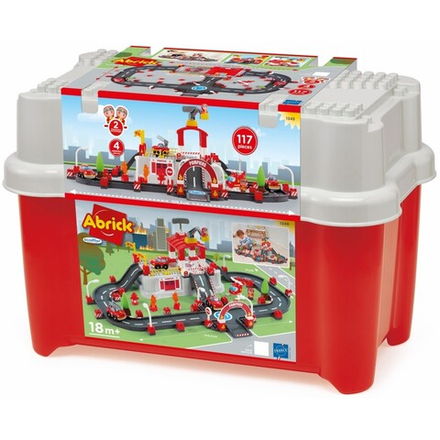 Ecoiffier Abrick - Большая пожарная станция + 4 машины + аксессуары 1349 / артикул   1349  / GTIN 3280250013495