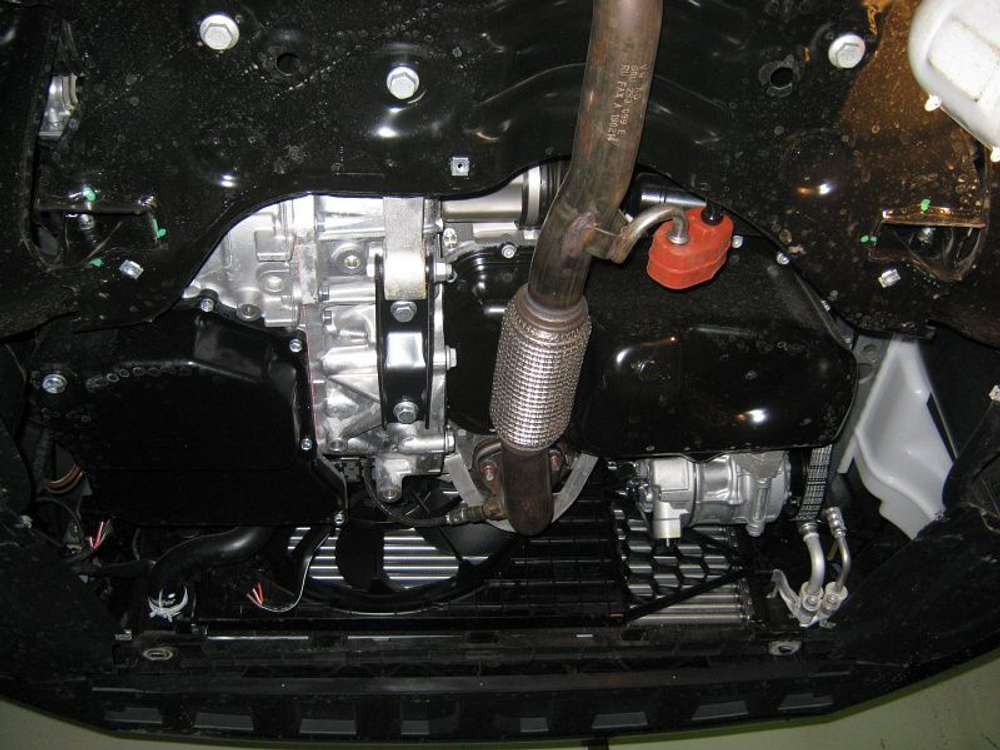 Защита картера и КПП Sheriff для Skoda Fabia I (Mk1) 2000-2007 арт.21.2088 V1