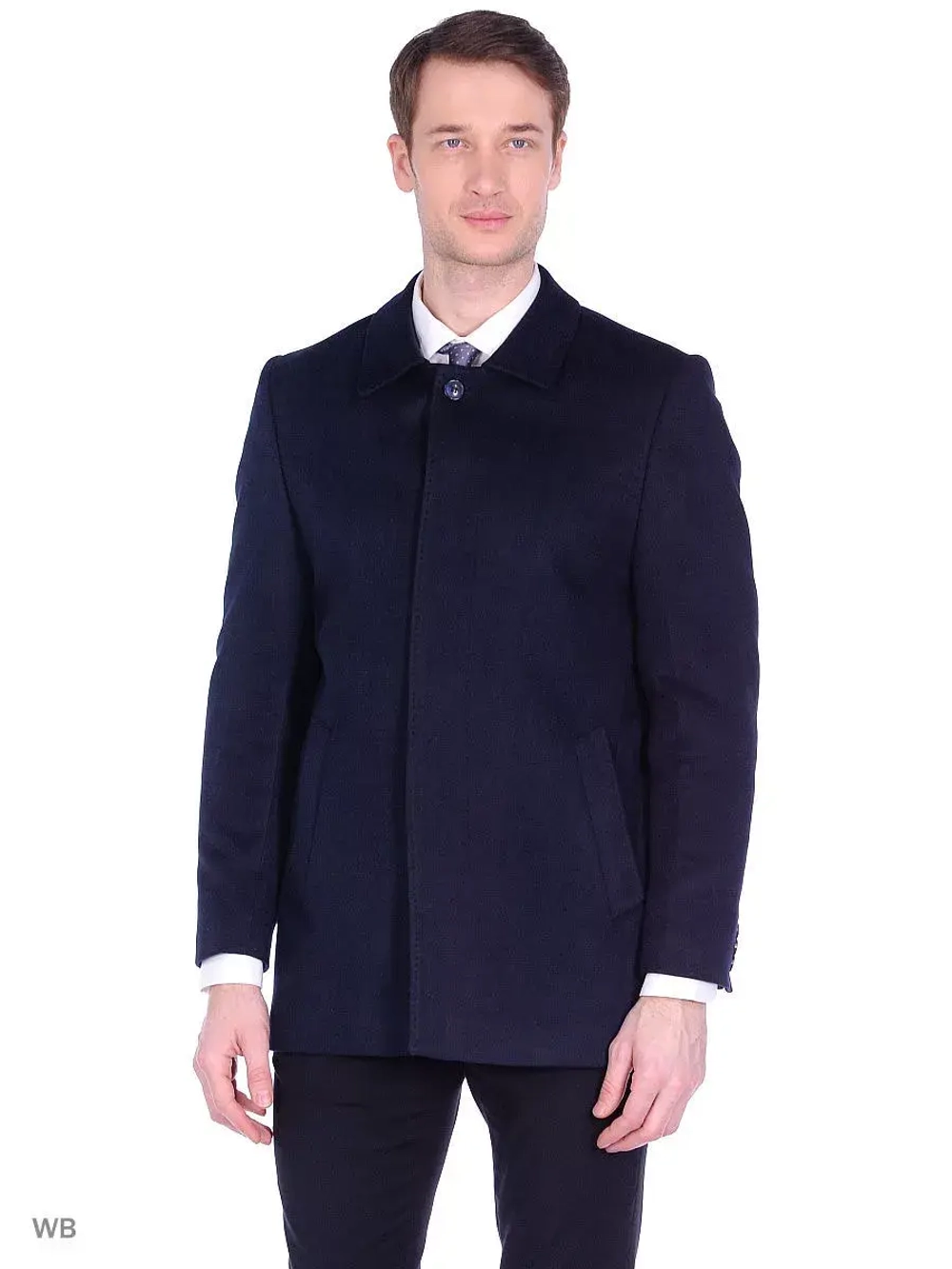 Пальто мужское зимнее из шерсти