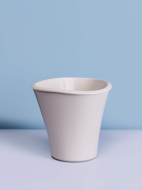 Горшок Лагуна 0,6 прозрачный со вставкой