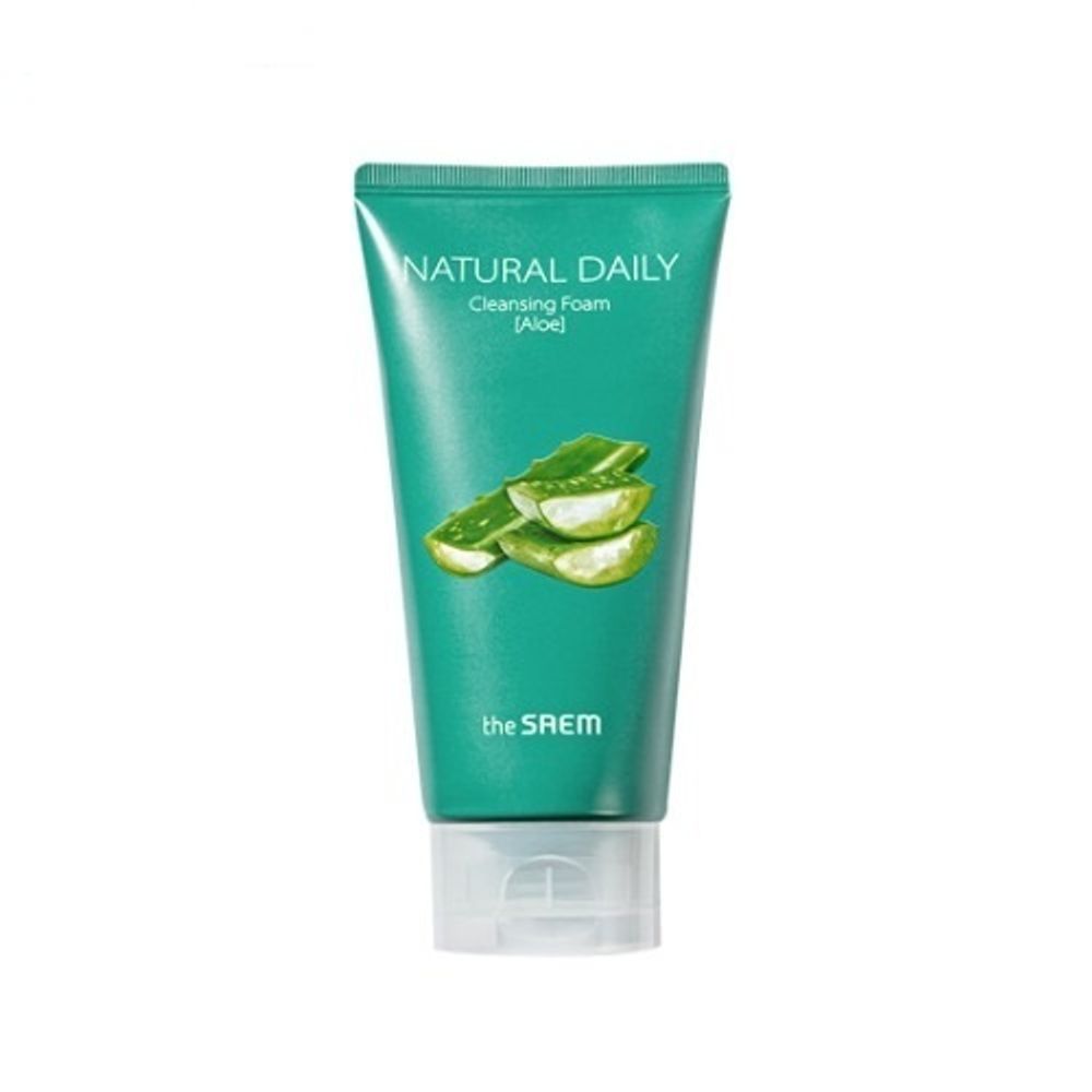 The Saem Natural Daily Cleansing Foam Aloe пенка для умывания с экстрактом Алоэ