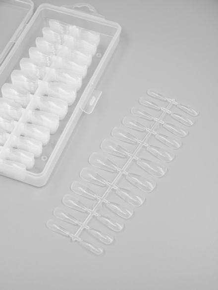 Типсы гелевые для наращивания Усеченный квадрат (240шт)