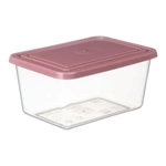 Емкость для продуктов прямоугольная 0,8л Ягодный 0,072,112х0,154м