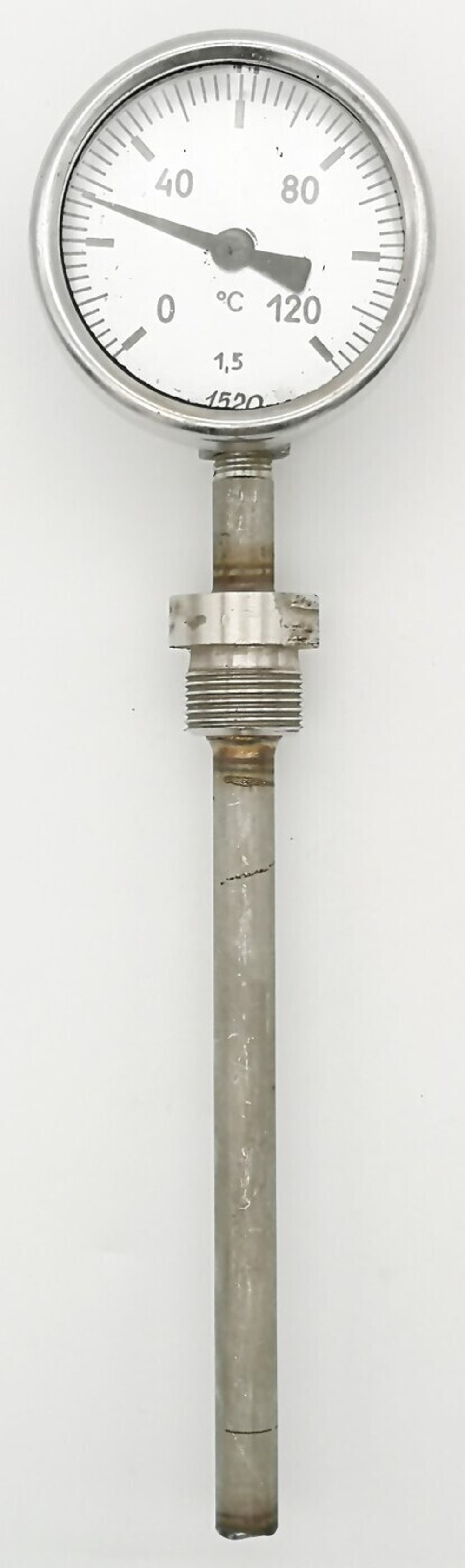 Термометр биметаллический ТБ-1Р (0+120) 125 мм, G1/2, радиальный