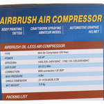 Компрессор для аэрографа AS18-3(1/6hp)20-23 lpm