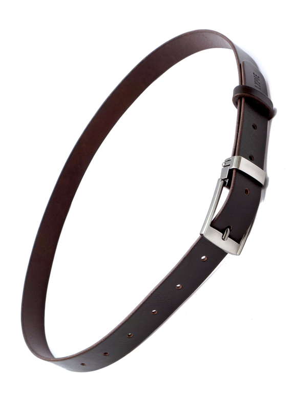 Ремень кожаный узкий