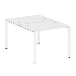 Metal System Рабочая станция на П-образном м/к БП.РАС-СП-2.1 Белый/Металл Белый 1000*1475*750