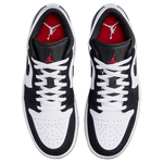 Jordan 1 Low Se White Fire Red Black Matte Silver