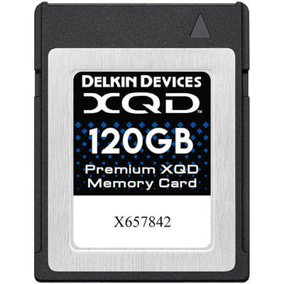 Карта памяти Delkin Devices Premium XQD 2933X 120GB, R/W 440/400 МБ/с