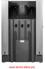 Каминная топка Экокамин ДЕЛЬТА 1000 PBV три стекла принтинг подовое горение черный шамот, вертикальная ламель