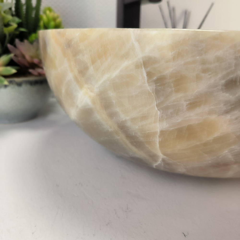 Раковина из оникса Bowl Grey TinLip BO-62927 40*40*15 44