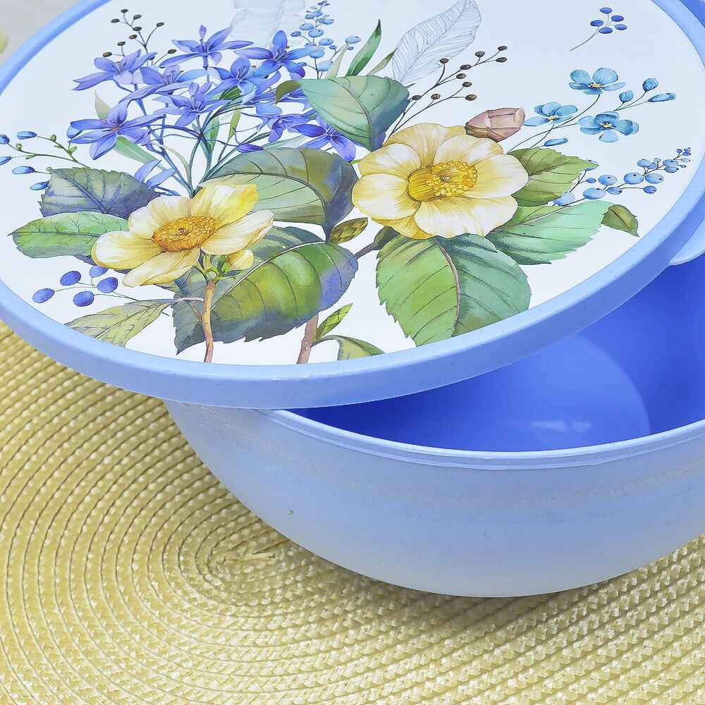 Миска 3л с крышкой "Цветущий сад"