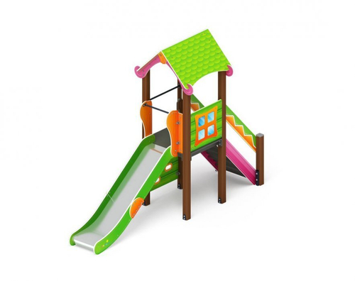 Детский игровой комплекс Лукоморье ДИК 2.25.01-01.С H=1200 металлический скат