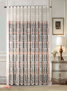 Тюль Марселла французская сетка (молочный)