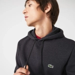 Худи Lacoste Fleece тёмно-серое
