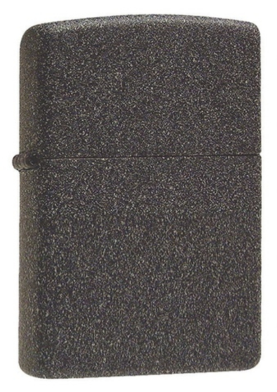 Зажигалка Zippo с покрытием Iron Stone, латунь/сталь, серая, матовая, 36x12x56 мм