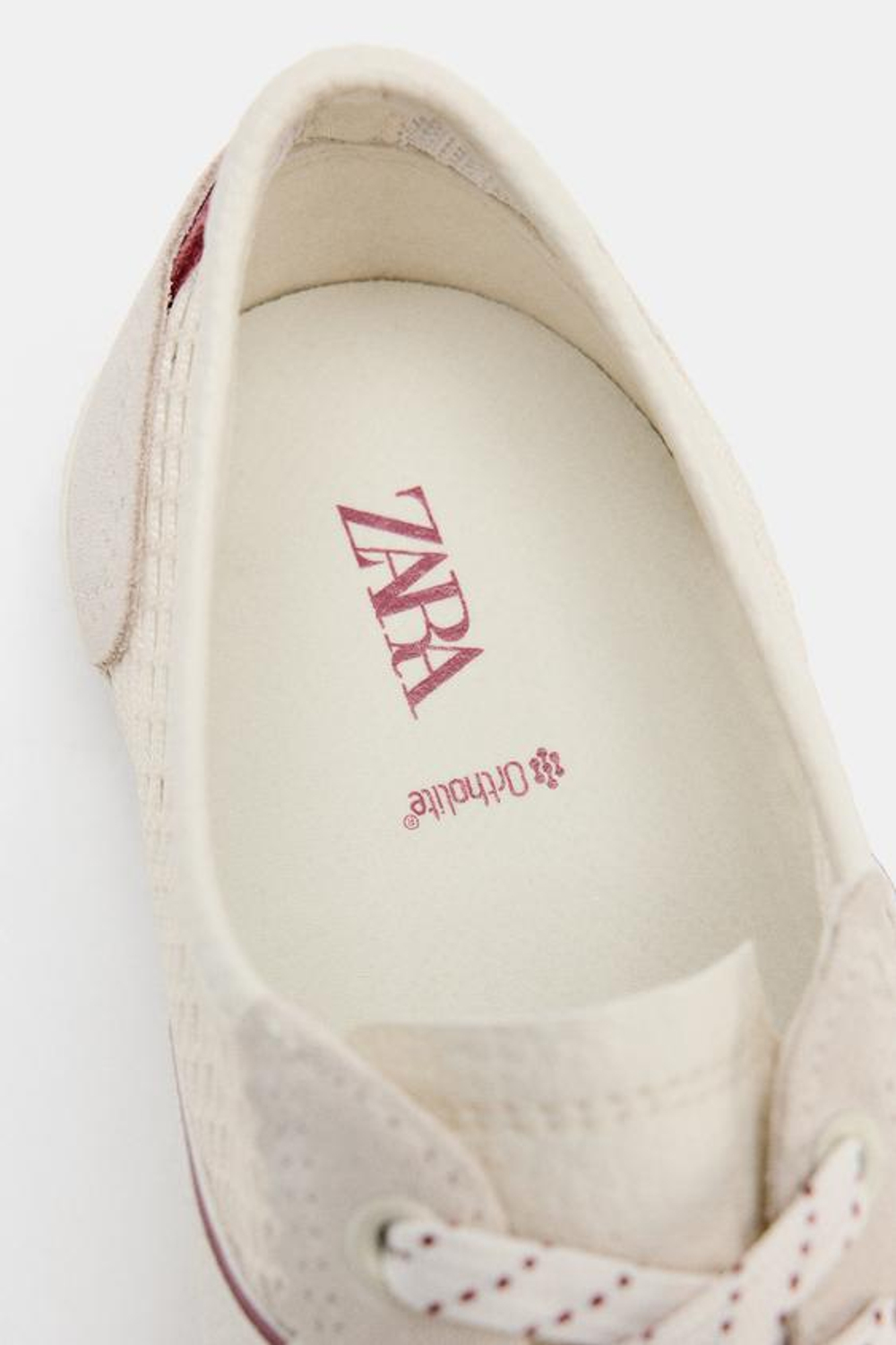 ZARA КРОССОВКИ BAREFOOT ИЗ СЕТЧАТОЙ ТКАНИ, ЭКРЮ