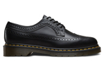 Dr.Dr. Martens Martin leather Lun carved 5-hole retro flat-bottomed casual shoes for men and women the same style black