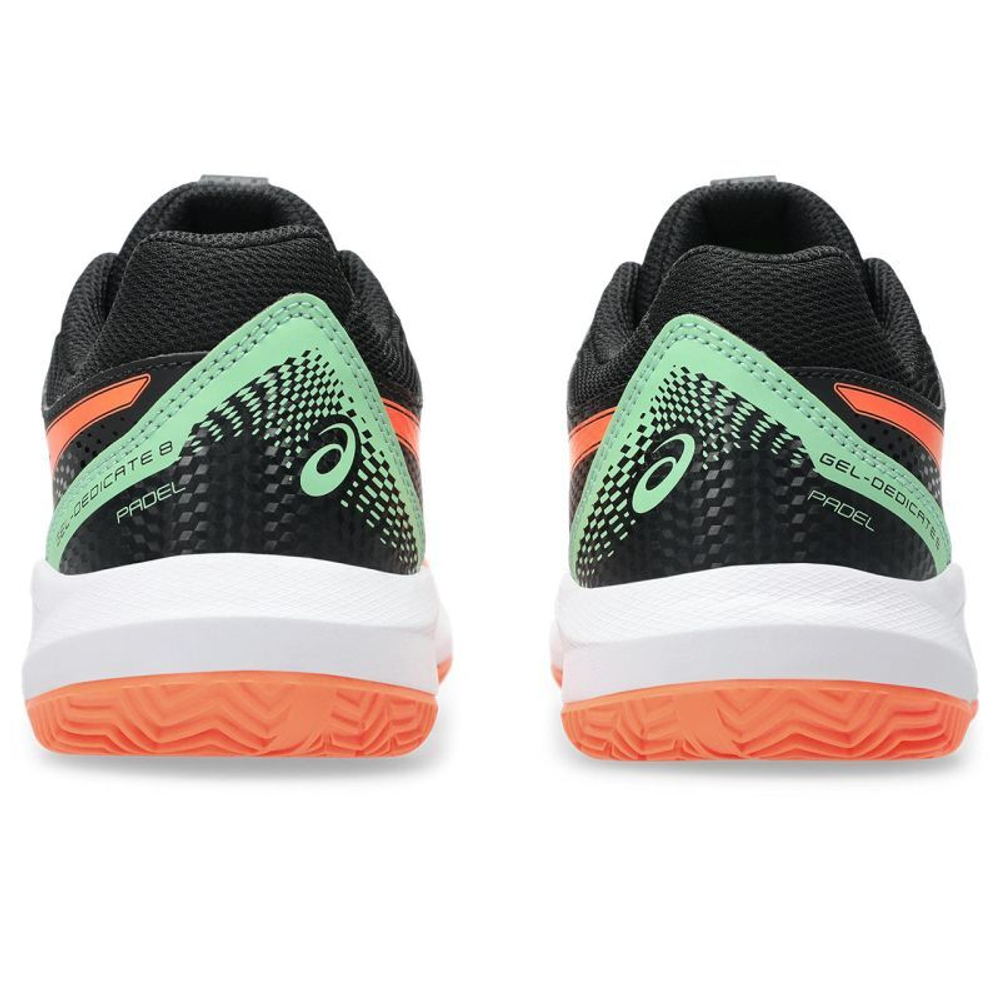 Детские кроссовки для Падел Asics Gel-Dedicate 8 Padel GS - black/vivid coral