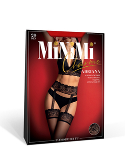 MiNiMi ADRIANA 20 (колготки с кружевным поясом и открытыми бедрами)