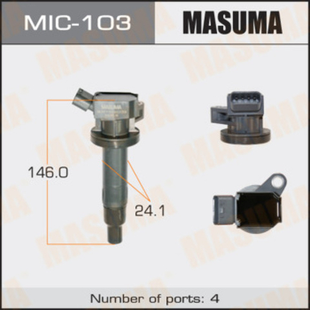 Катушка зажигания Masuma MIC-103 (90919-02239)