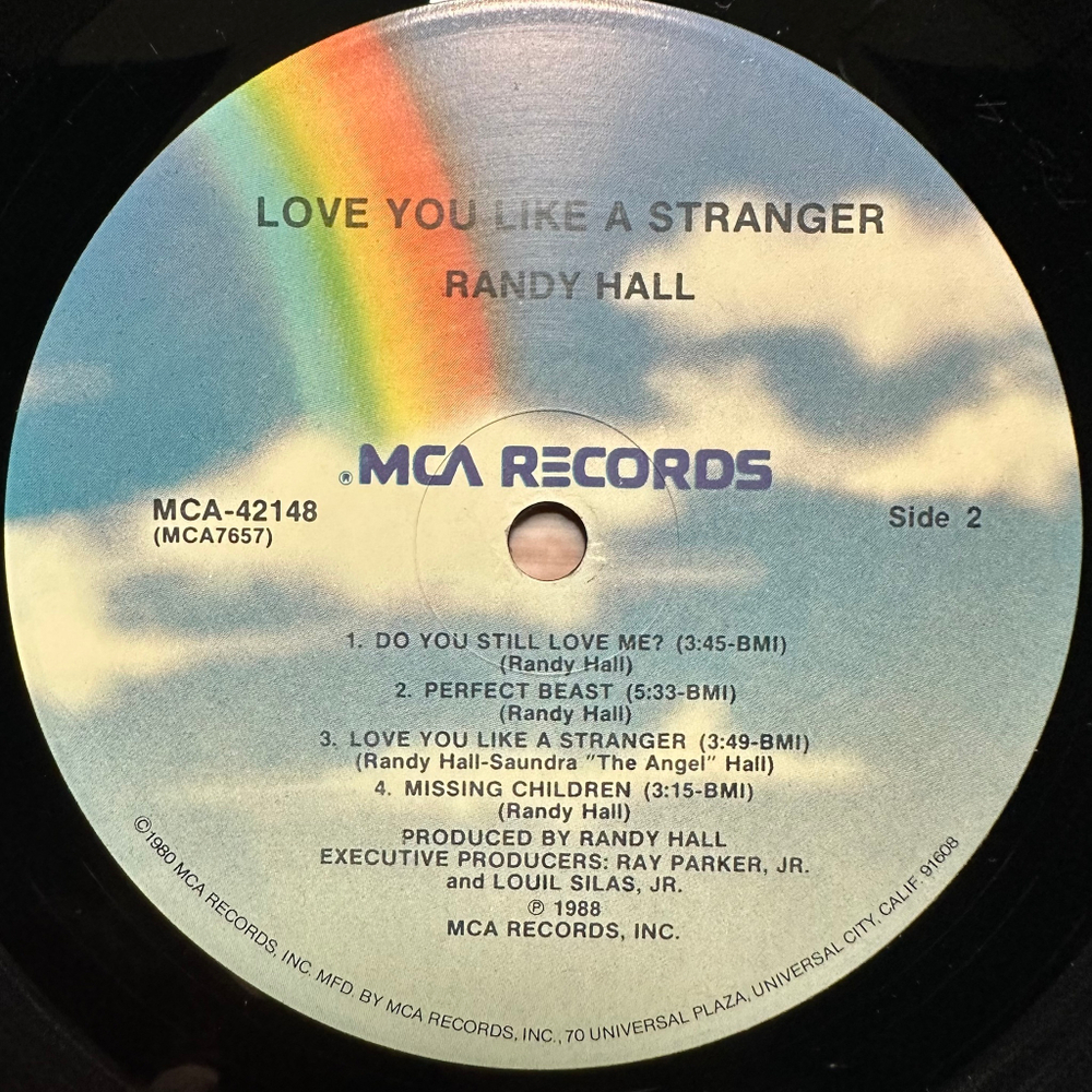 Randy Hall - Love You Like A Stranger (США 1988г.)