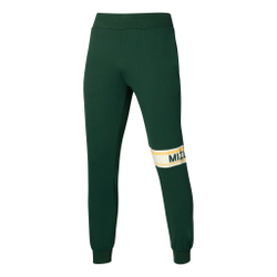 Мужские теннисные штаны Mizuno Athletics Sweat Training Pants Men - Green, Cream
